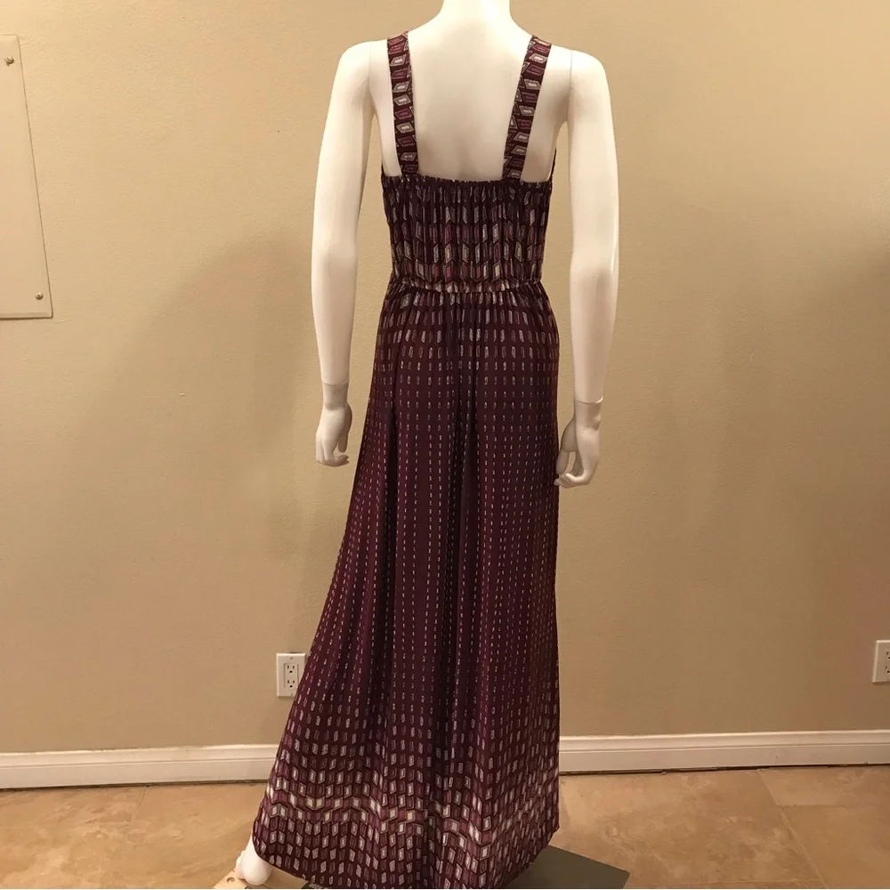 Summer Maxi Dress Sleeveless Flowy Super Stretch Purple Wine Pink One Size - Picture 3 of 12
